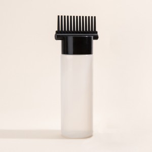 Hrebeň a kefa na vlasy Aplikátor na farbenie vlasov Aplikátor na olejový hrebeň Plastová fľaša