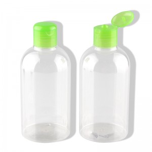Sticle de stoarcere goale din plastic transparent cu capac superior cu disc verde