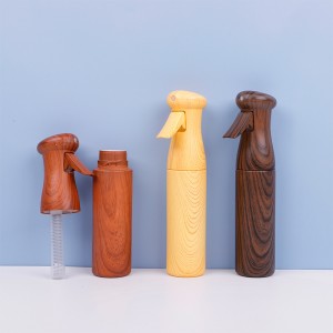 Bambuko spalvos plastikinis migloto trigerio purškimo butelis