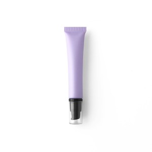 Tubo de brilho labial para creme para os olhos, recipiente cosmético vazio embalagem rosa fosco 20g espremer 20ml tubo de brilho labial