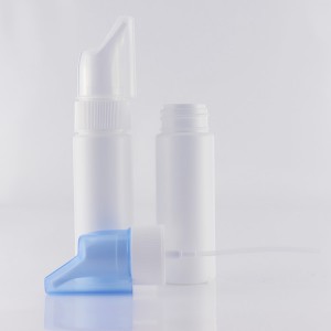 30ml 50ml 70ml Putih Kosong Plastik Nasal Spray Pump Mist Nose Spray Isi Ulang Botol Kanthi Tutup