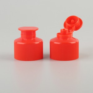 PP-sulgur 28 mm plastikust Flip Top Cap klappkate geelkreemi jaoks