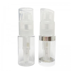 Ätbar lyster spraypulver Spraypump Dispenserbehållare med räfflad hals