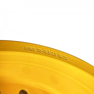 19.50-25/2.5 rim for Construction Equipment rim Wheel loader LJUNGBY L18