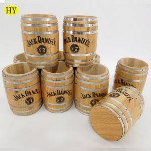 Wooden Kitchen Storage Caddy Barrel Tea coffee Canister for Loose Tea Coffee Bean