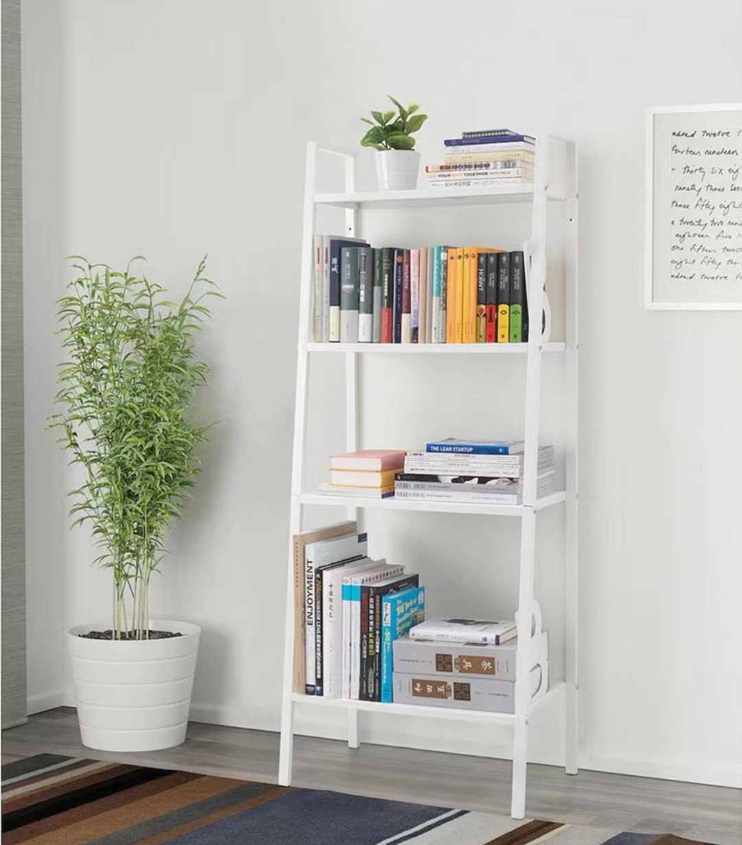 A classic and timeless wooden shelf unit