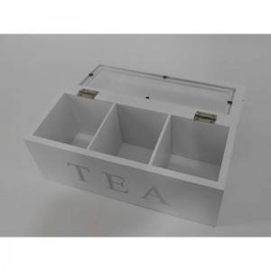 LFGB Custom MDF Painted Wooden Tea Packaging Box