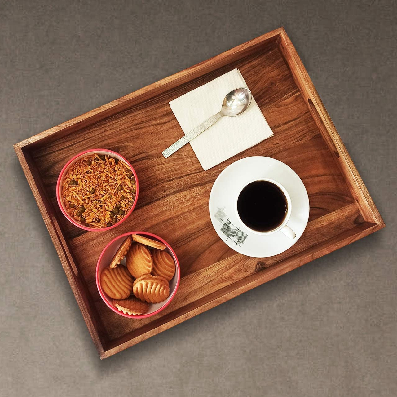 Factory Selling China Breakfast Wooden Serving Trays