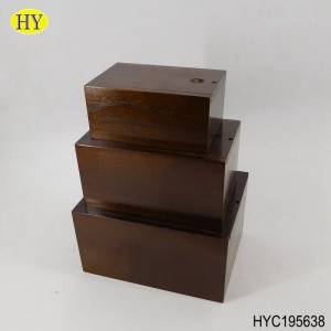Customized Unfinished small plain Wooden box Wood Boxes