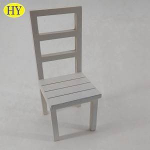 Dolls House unfinished Miniature Dining Room furniture Wood Chair