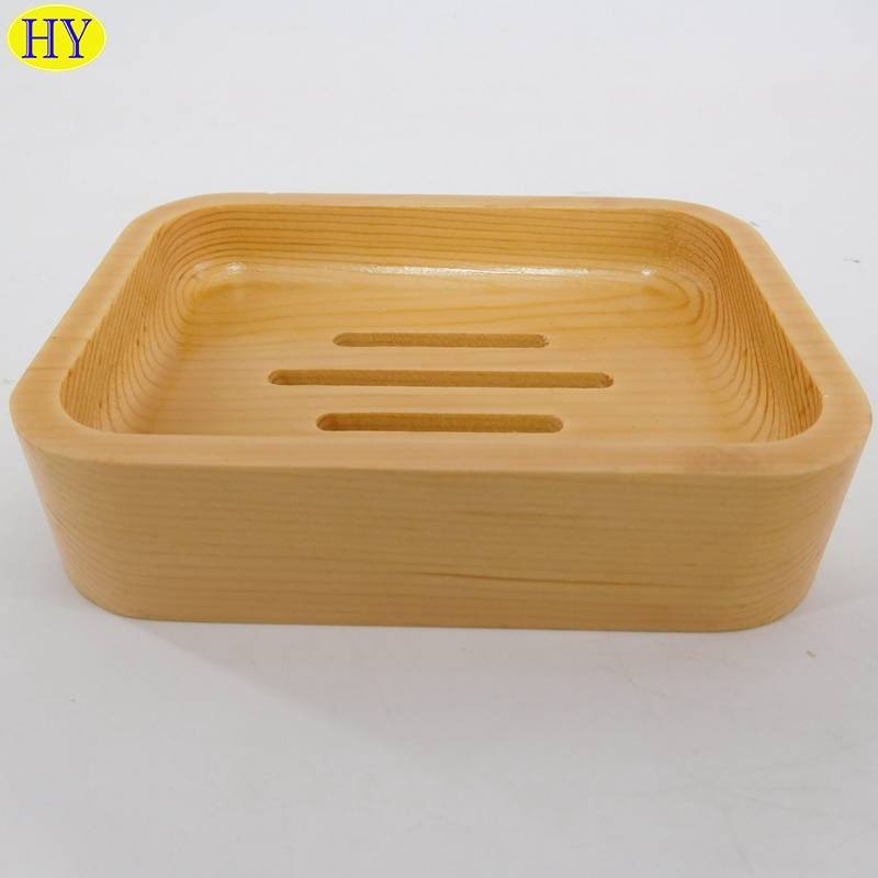 Supplier Eco-friendly wooden soap box handmade bamboo soap dish