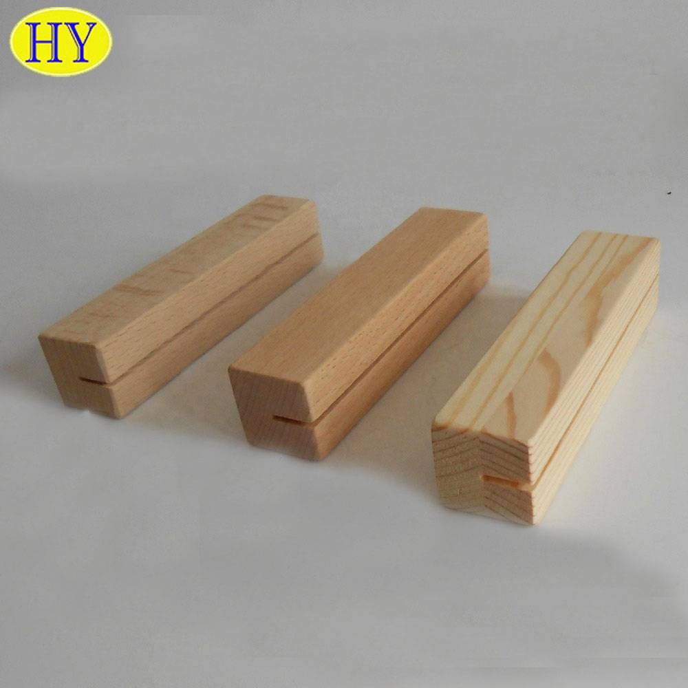 Cheap Discount Cheap Wooden Candle Holders Manufacturers Suppliers - Wholesale Cheap Custom Natural Wooden Menu Holder – Huiyang