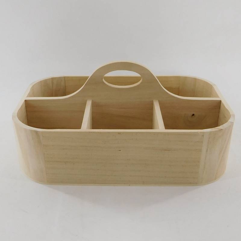 Professional China Unfinished Wood Jewelry Box - customized natural unfinished wooden beer holderwith cutting handle wholesale – Huiyang