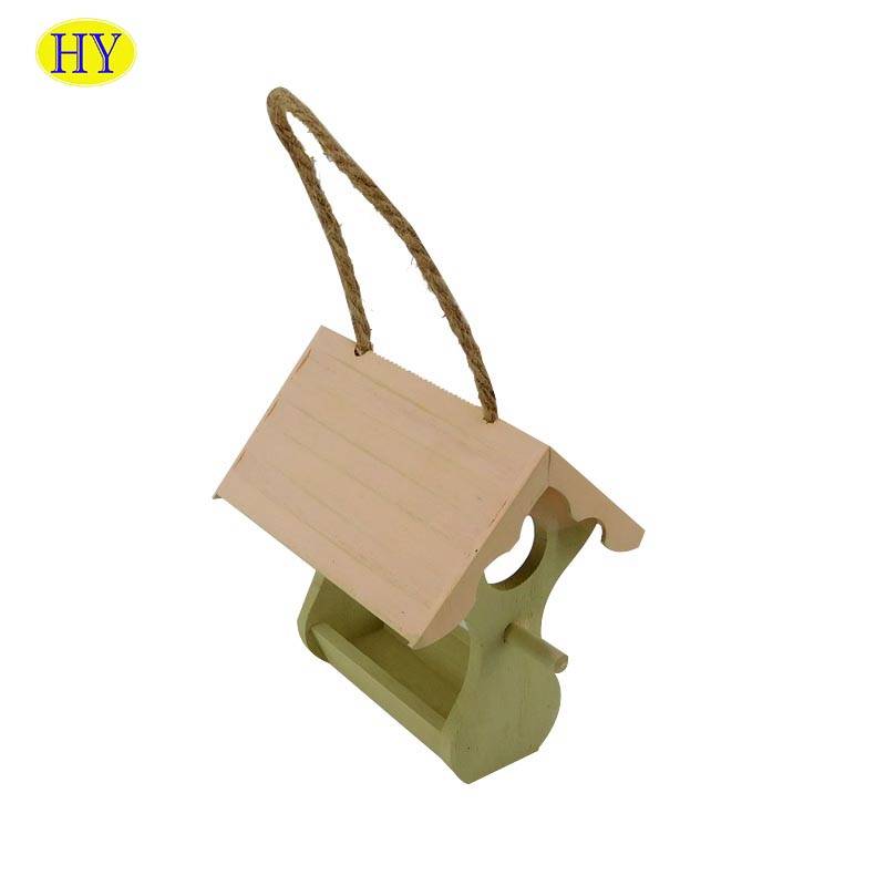 Factory wholesale Wooden Box With Lid - Wholesale Cheap Outdoor Hanging Wood Bird Feeder – Huiyang