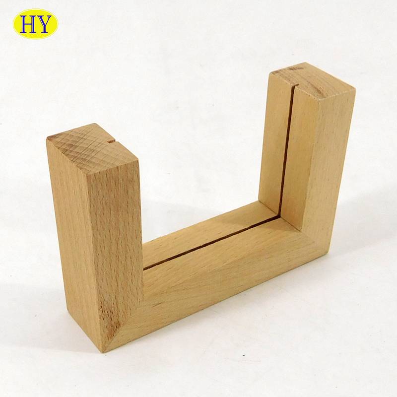 Leading Manufacturer for Cheap Wooden Candle Holders - cheap natural unfinished desktop wooden photo frame wholesale – Huiyang