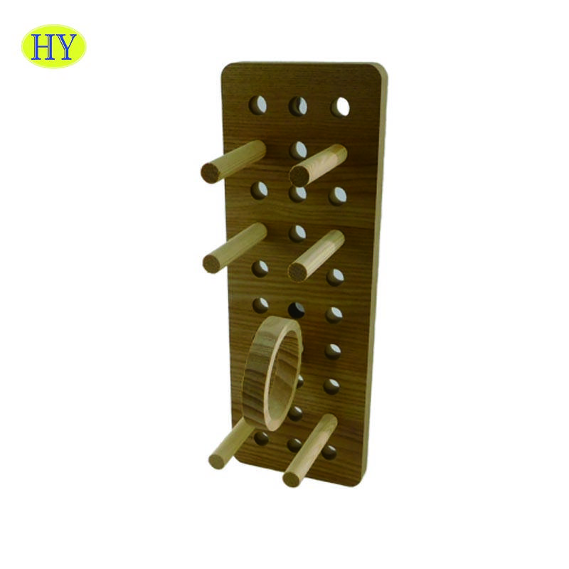 China Wholesale Wooden Crosses For Crafts Manufacturers Suppliers - Wholesale Unfinished Custom Multi Purpose Wood Wall Hanger – Huiyang