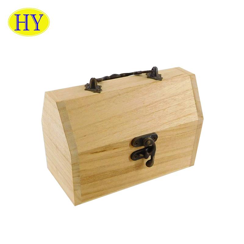 Wholesale Custom Small Wooden Treasure Box