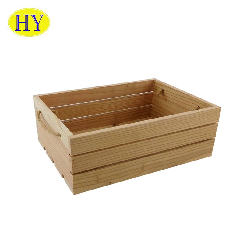 Discount wholesale Wooden Display Crates - Eco-friendly Wholesale customized Food Dinner Wooden box Serving Tray – Huiyang