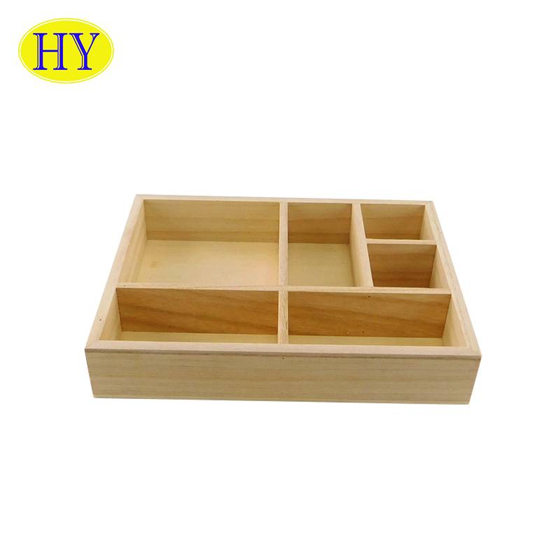 Reasonable price Unfinished Wood Box With Lid - Office table organizer Storage Cabinet Desktop Wooden Desk organizer – Huiyang