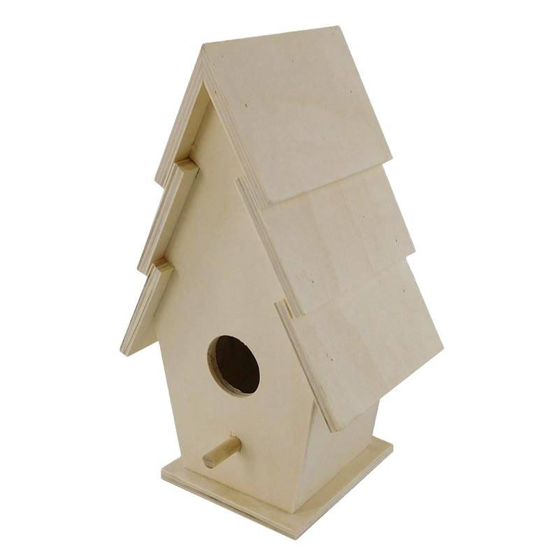 Best Price for Diy Wooden Dollhouse - Wholesale Cheap Unfinished Wild  Bird House Wood – Huiyang