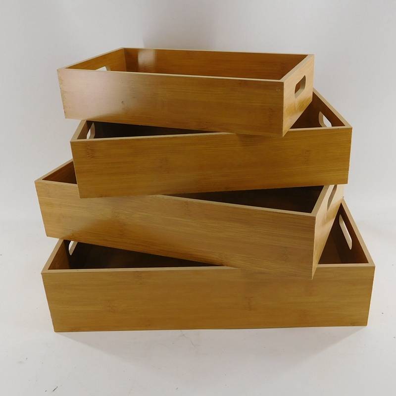 Hot sale Wooden Storage Box With Lid - Modern MDF wood tray for storage wholesale – Huiyang
