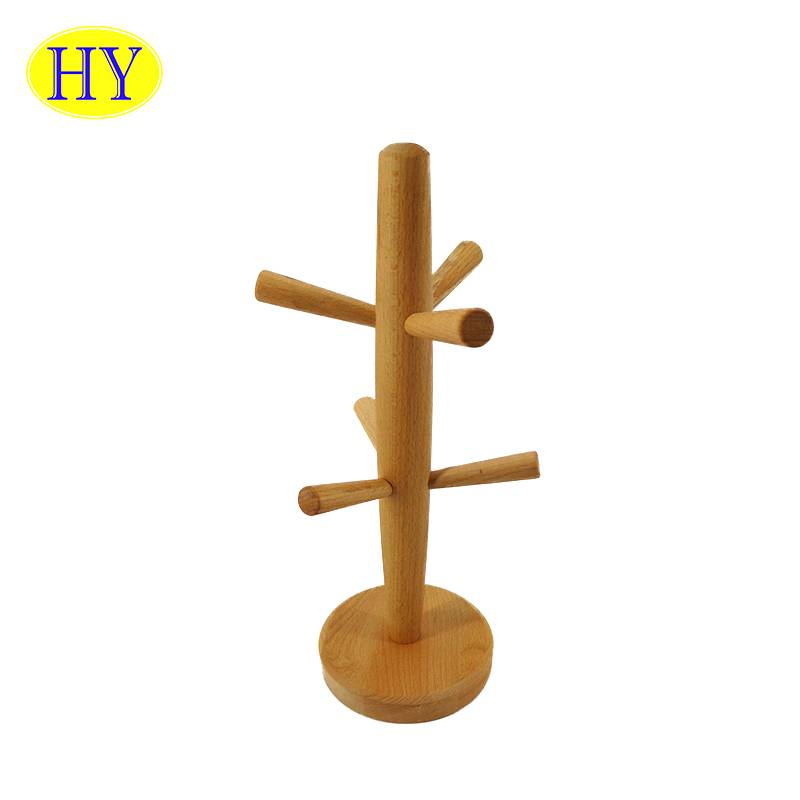 Low Price China Factory Direct Sale Diverse Wooden T-shaped Jewelry Rack