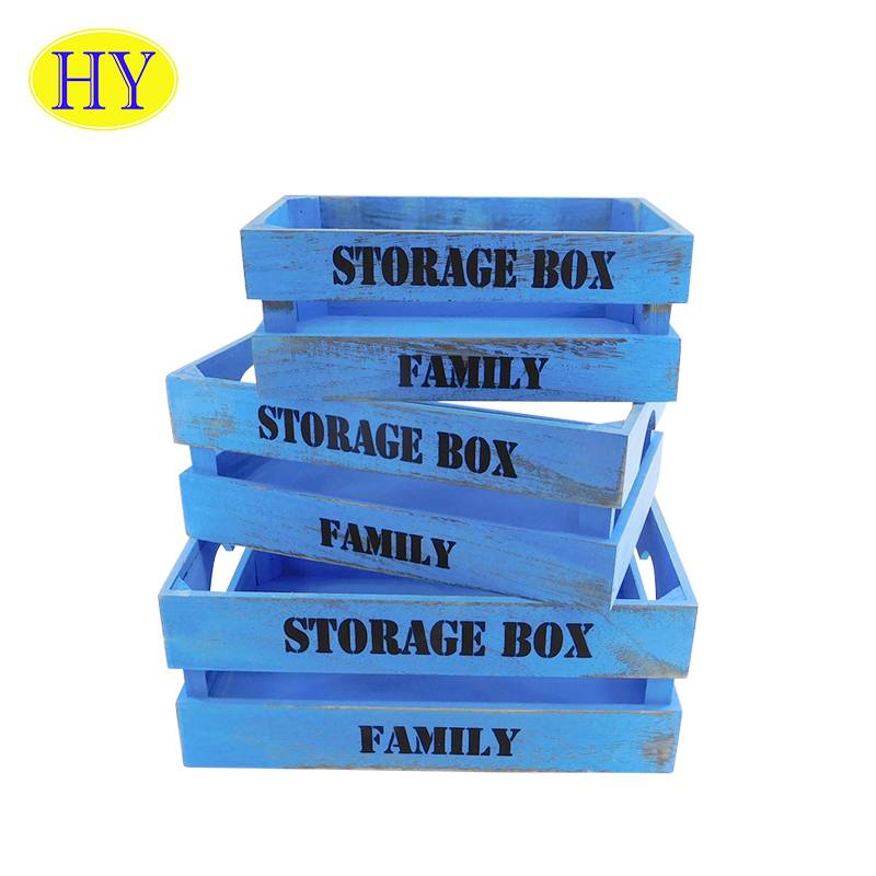 Cheap Discount Wooden Tool Box Products Factories - Wholesale Cheap Wooden Storage Fruit Vegetables Crates For Sale – Huiyang Featured Image