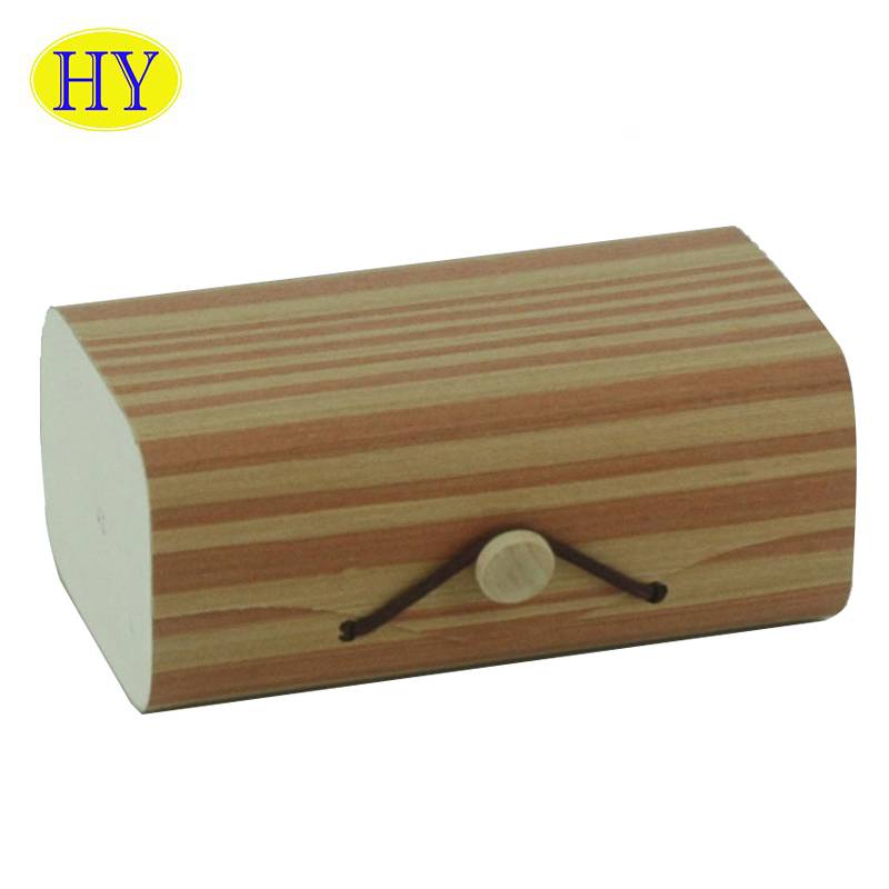 Accept Customize veneer packaging box wood gift packaging Soft Wooden Box