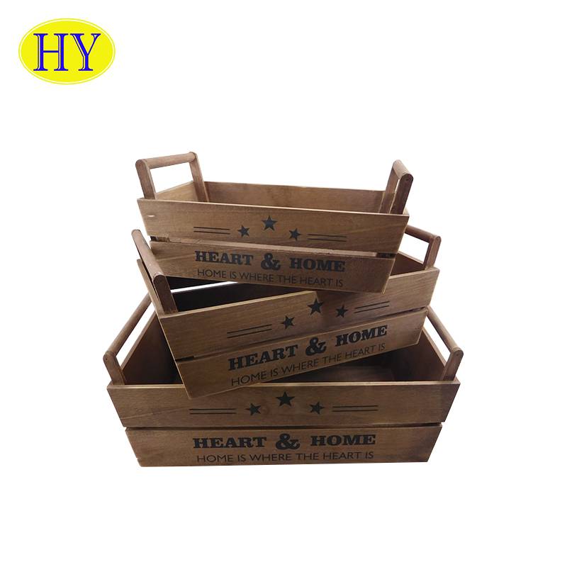 Cheap Discount Hobby Lobby Wooden Box Product Factory - Wholesale cheap wooden storage fruit vegetables crates for sale – Huiyang