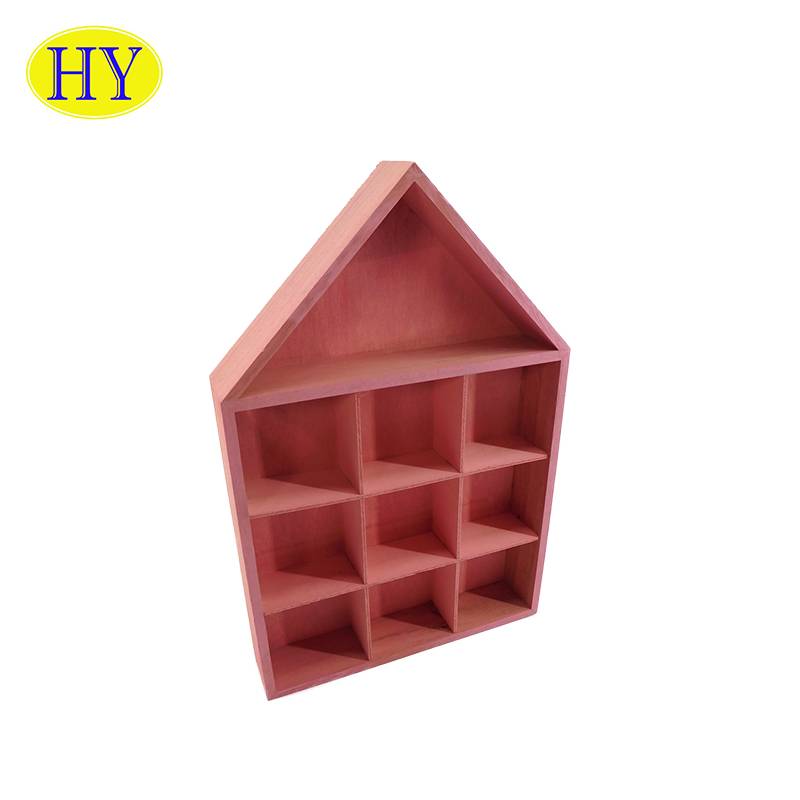 Home Decoration colorful wall shelves wooden wall hung shelf design