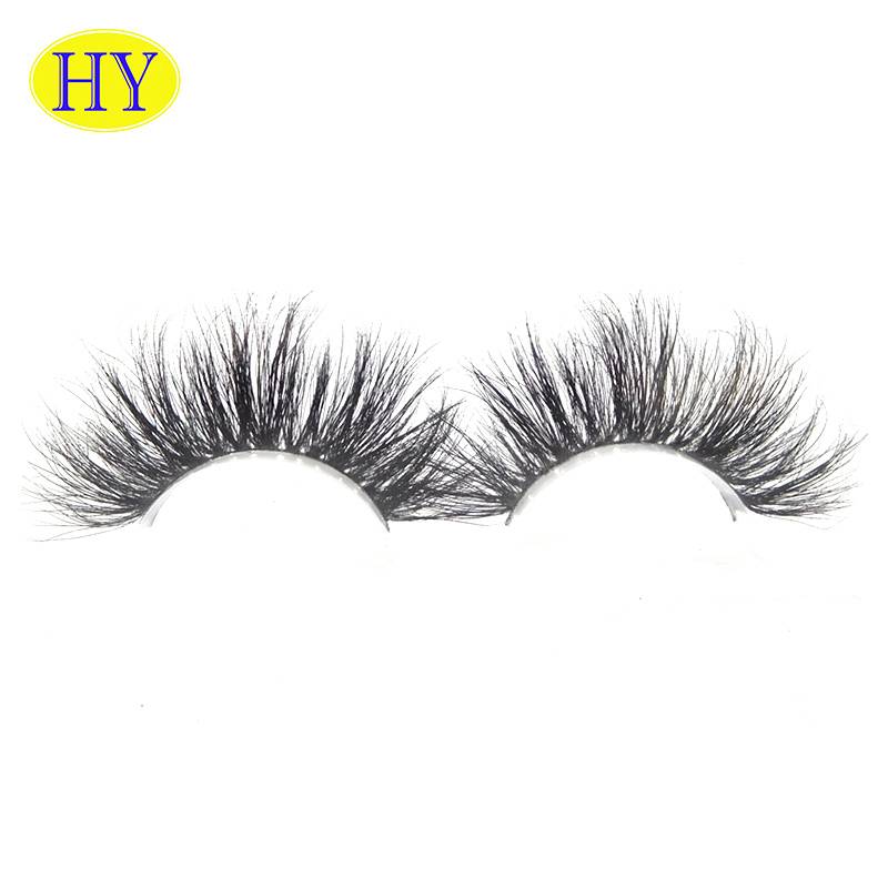 Factory Cheap Hot - Wholesale Real Thick 25 mm real fluffy natural handmade 3d mink eyelashes – Huiyang
