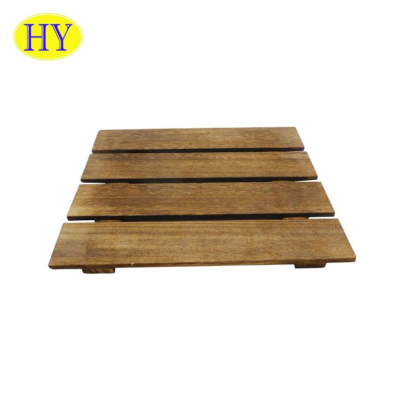 China Wholesale Wooden Menu Holder Manufacturers Suppliers - Customized wall mounted clothes slatwall display shelf pallet hanger – Huiyang