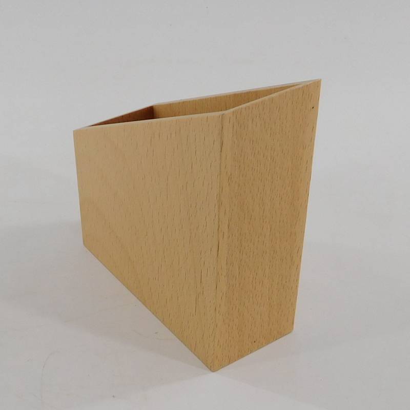 Reasonable price for Unfinished Wooden Photo Frame - custom natural unfinished wood file holder wholesale – Huiyang