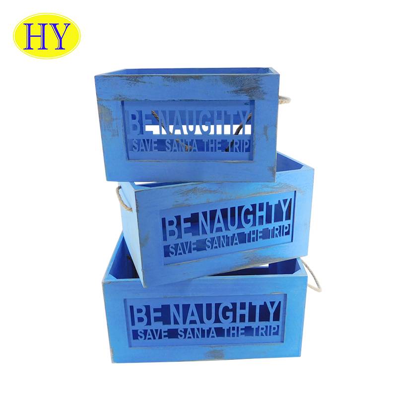 Fixed Competitive Price Wooden Craft Crates - Veget Wholesale Small Fruit Crate Size Apple Wooden Fruit Box Small Wood Crate – Huiyang