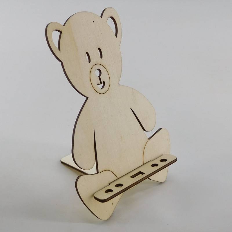 China Wholesale Wooden Block Alphabet Products Factories - custom shape cheap unfinished wood handphone holder – Huiyang