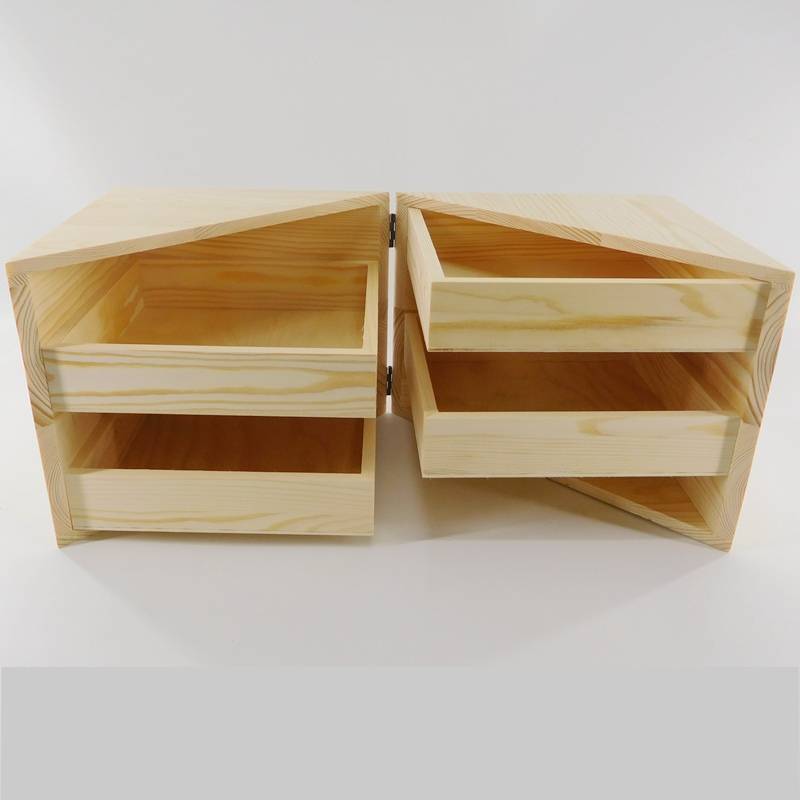 custom natural unfinished wood organizer wholesale