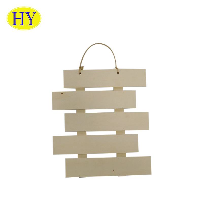 China Wholesale Wall Mounted Wooden Rack Manufacturers Suppliers - Wholesale Pallet Wood Sign Blank Rustic Wall Plank Panels vintage Wedding Signs – Huiyang