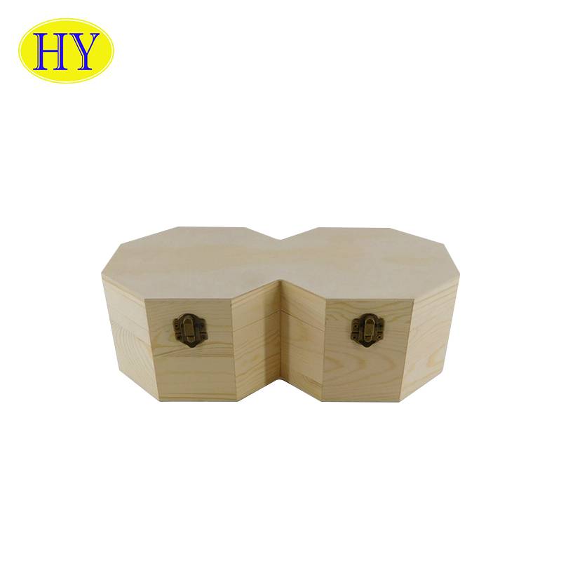 China Wholesale Small Storage Boxes With Lids Product Factory - Wholesale Personalised unfinished wooden storage craft boxes display – Huiyang