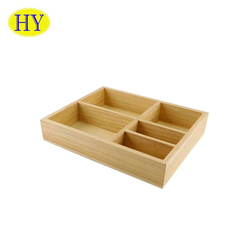 Popular Design for Pine Wood Box - Classic Eco Friendly Home Decoration Wooden Desktop Organizer – Huiyang