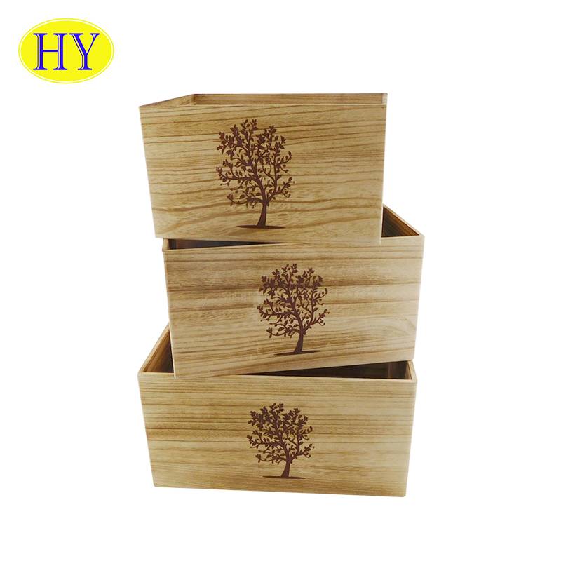Cheap Discount Personalised Wooden Box Manufacturers Suppliers - Wholesale Wooden Fruit Crate Box cheap wooden fruit toys vegetable crates for sale – Huiyang