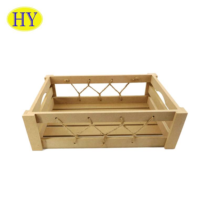 Cheap Discount Rustic Wooden Tray Manufacturers Suppliers - Restaurant Breakfast Tray Bed Hotel Wooden Food Serving Tray With Handle – Huiyang