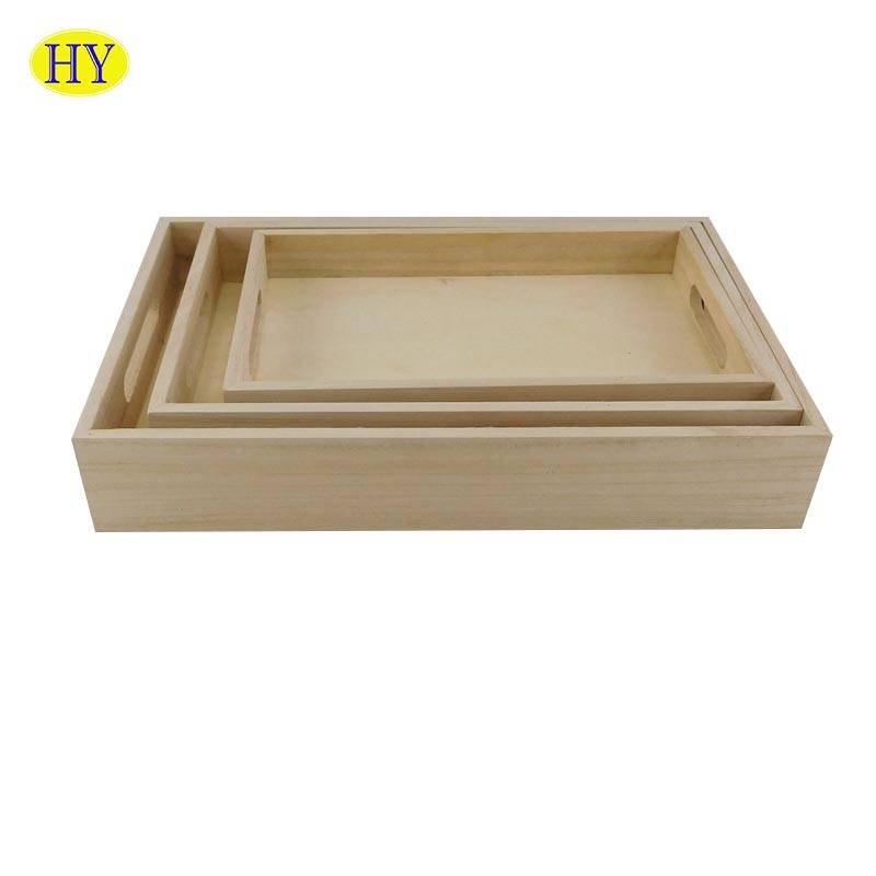 Wholesale Custom Unfinished Serving Tray for Food