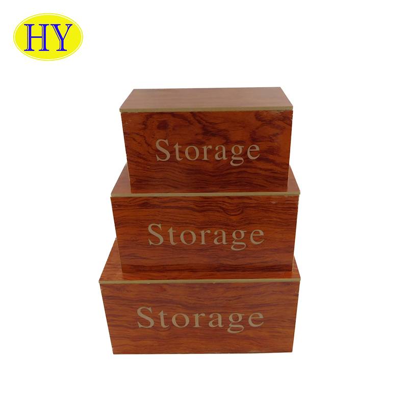 Cheap Discount Antique Wooden Box Manufacturers Suppliers - Custom Storage Gift long Square Packaging Wooden Box With Lids – Huiyang