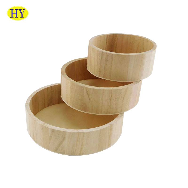 Fast delivery Wooden Box Display - Rustic wood serving tray unfinished wood trays food serving tray – Huiyang