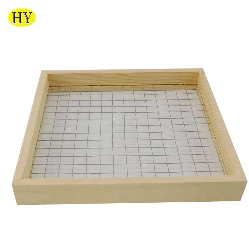 Wholesale Unfinished DIY Wood Decorative Frame with Mesh