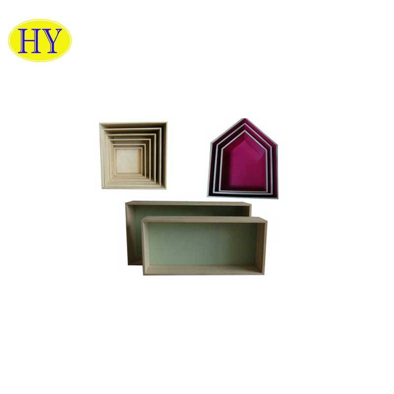 Hot selling newly designed house shelf wood box wall hanger for sale