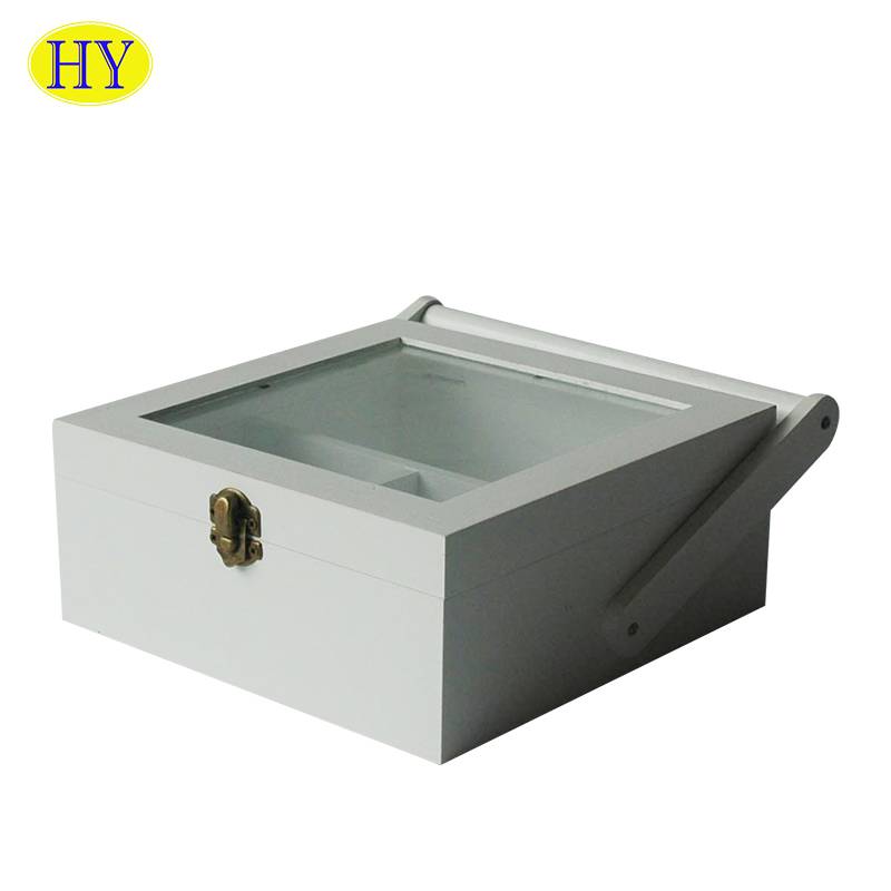 China Wholesale Wooden Box With Sliding Lid Products Factories - Household items, decorative wooden storage box, storage suitcase – Huiyang