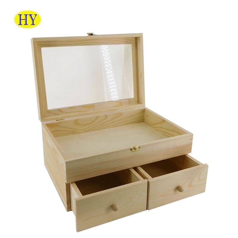Wholesale Custom Unfinished Wood Chest Box