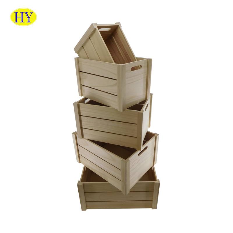 Cheap Discount Square Wooden Box Manufacturers Suppliers - Custom wooden crate mini wooden crates wholesale for sale – Huiyang