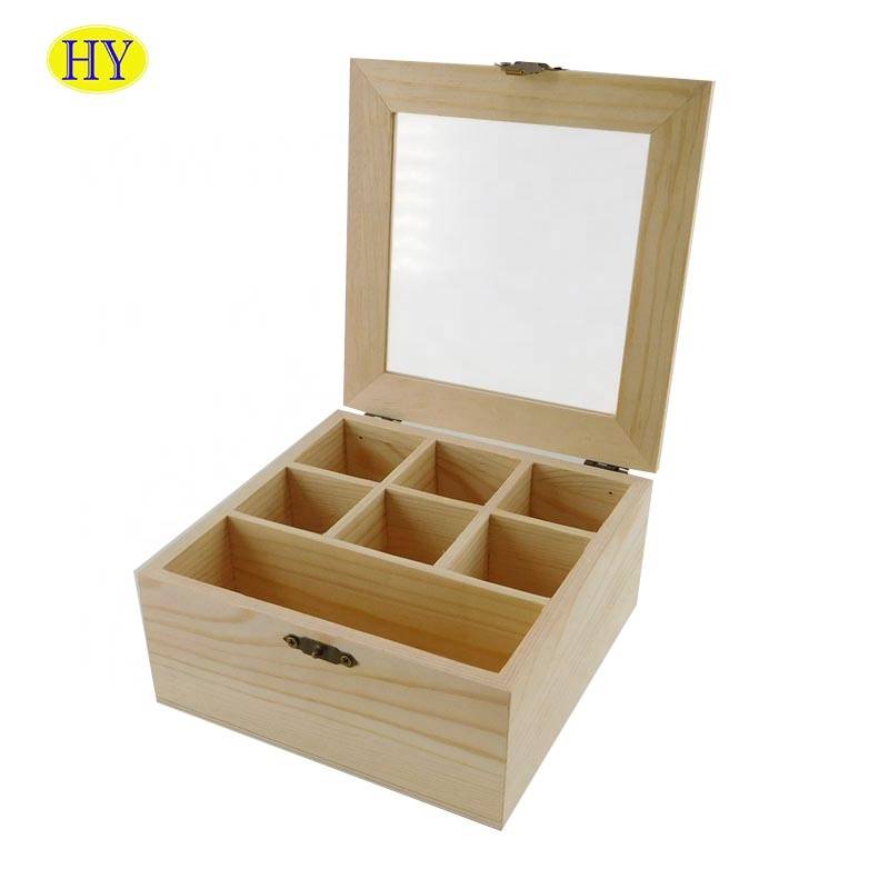 Factory Cheap Large Wooden Storage Boxes - Cheap unfinished  wooden jewelry box wholesale – Huiyang
